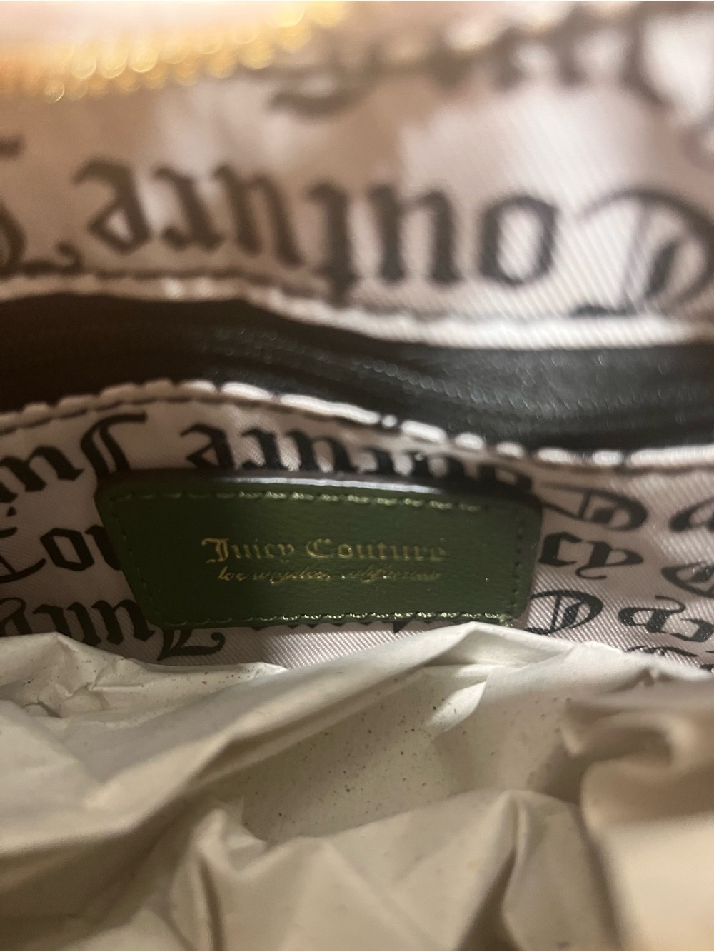 Juicy Couture Men's Green Leather-Trim Pants